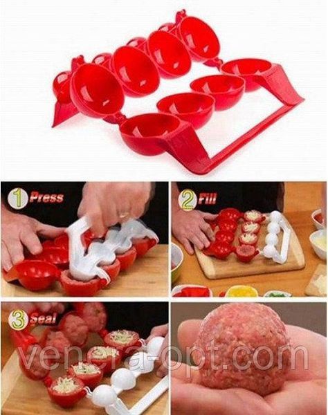 Форма для виготовлення фаршированих кульок STUFFED BALL MAKER B132 фото