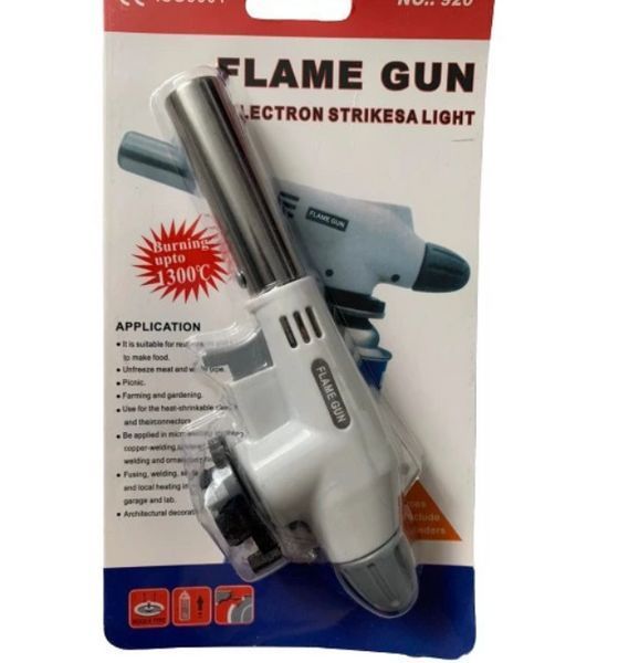 Портативний газовий різак, пальник flame gun 920 на цанговий балон VEN920 фото