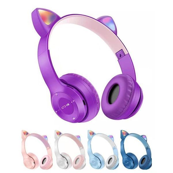Беспроводные наушники &laquo;кошачьи уши&raquo; с микрофоном, Bluetooth-наушники Cat Ear P47 TVP47M фото