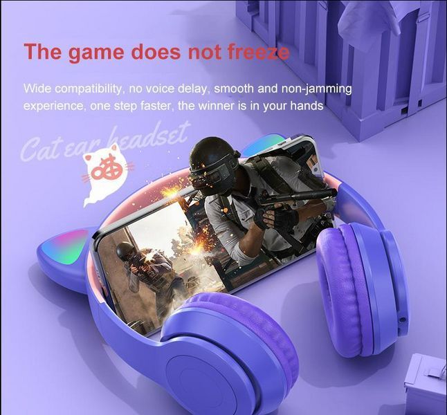 Беспроводные наушники &laquo;кошачьи уши&raquo; с микрофоном, Bluetooth-наушники Cat Ear P47 TVP47M фото