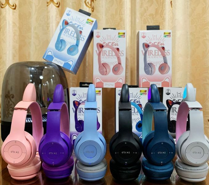 Беспроводные наушники &laquo;кошачьи уши&raquo; с микрофоном, Bluetooth-наушники Cat Ear P47 TVP47M фото