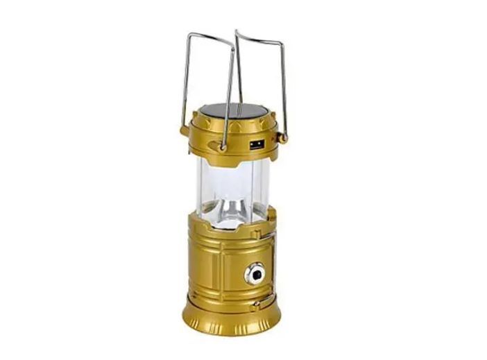 Солнечная кемпинговая LED лампа / фонарь с эффектом огня Jia Hao JH-5880 BR00011 VEN26 фото