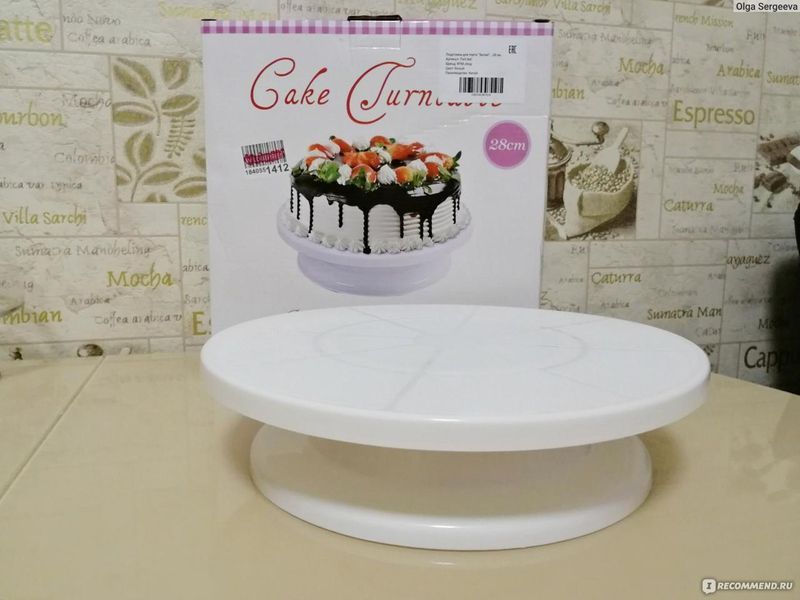 Вращающаяся подставка для декорирования торта 28 cм Cake Turntable (24) VEN0220 фото