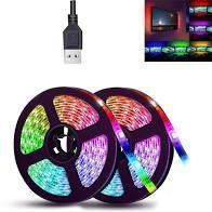 Стрічка світлодіодна LED 3528 RGB 3м 180 LED з пультом і блоком живлення RGB-M фото