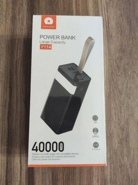 Повербанк WUW Y114 з ліхтарем 40000 mAh VNY114 фото