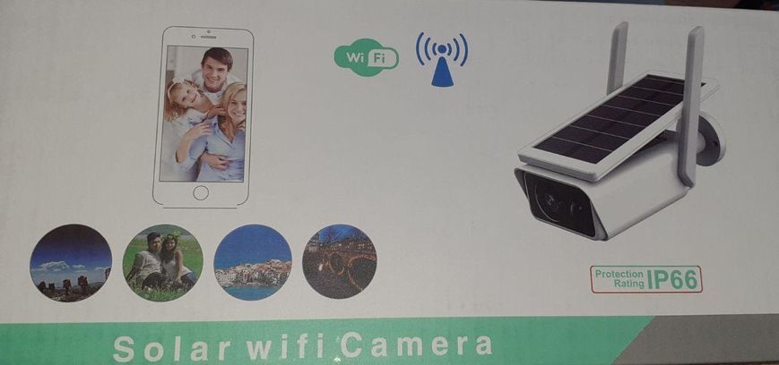 Вулична WIFI-камера відеоспостереження Solar ABQ-Q1 Full HD.Програма hisee se VEN03 фото