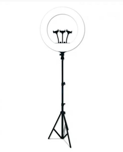Кільцева LED-лампа RL-18, 45 см, 3 кріплення, пульт у комплекті VENERA0105 фото