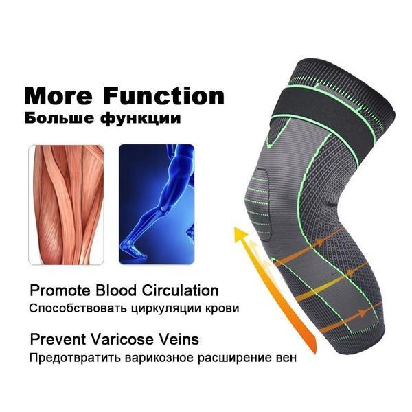 Компрессионные спортивные гетры для мужчин и женщин KNEE SUPPORT 2130A фото