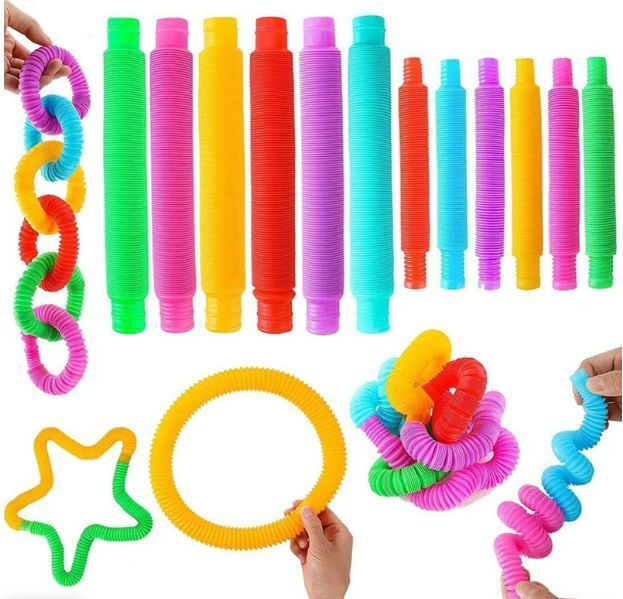 Fidget Pop Tube Пластикові еластичні труби Ручні антистресові сенсорні іграшки TV-19 фото