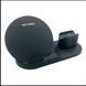 Бездротова зарядка 3 в 1 wireless charger 3 in 1 для смартфона смарт-годинника навушників із захистом A71 фото 8