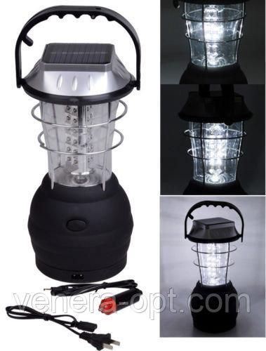 Практичный переносной светодиодный фонарь на солнечной батарее (36 LED) 4556 фото