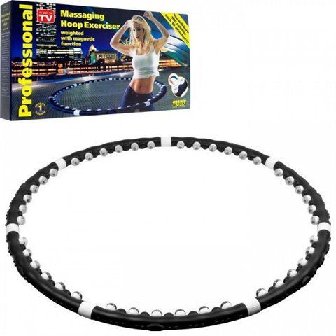Професійний масажний обруч обважений з магнітами Hola Hoop Хула Хуп Massaging Hoop Exerciser TV116 фото