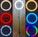 Кільцева лампа 20 см Селфи LED кільце кольорове Кільцевої світло RGB LED лампа MJ20 Live Stream 15 кольорів RI SOFT RGB20 фото 4
