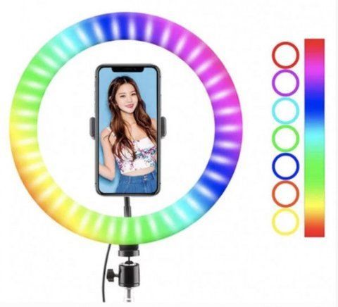 Світлодіодна кільцева Led лампа RGB 30см MJ 30 RGB30 фото