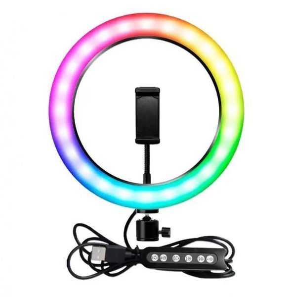 Світлодіодна кільцева Led лампа RGB 30см MJ 30 RGB30 фото