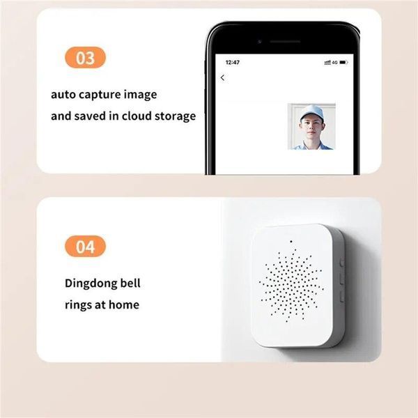 Домофон із камерою WiFi та датчиком руху Doorbell X9 / Розумний дверний відеодомофон для дому VEN0363 фото