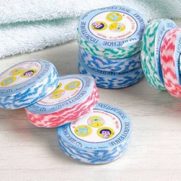 Рушник пресований Magic Towel 30 х 40 см (набір 10 шт.), таблетка міні 1709980609 фото