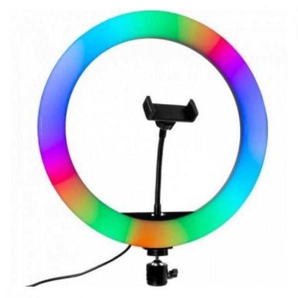 Світлодіодна кільцева Led лампа RGB 30см MJ 30 RGB30 фото