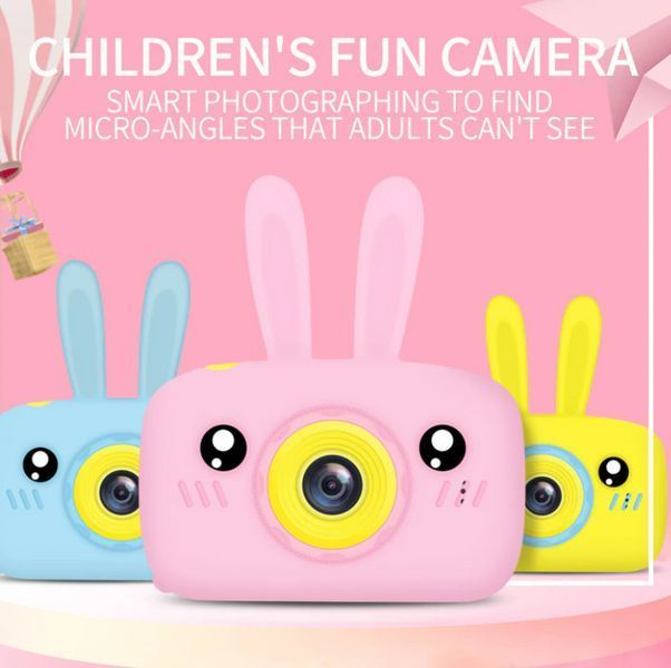 Дитячий фотоапарат Smart Kids Camera цифрова фотокамера, дитяча камера для фото Зайчик R16 фото