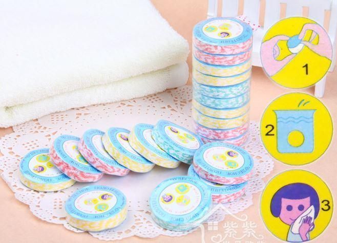Рушник пресований Magic Towel 30 х 40 см (набір 10 шт.), таблетка міні 1709980609 фото