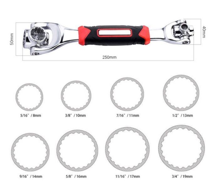 Универсальный ключ 48 в 1 Universal Tiger Wrench PRO TV168 фото