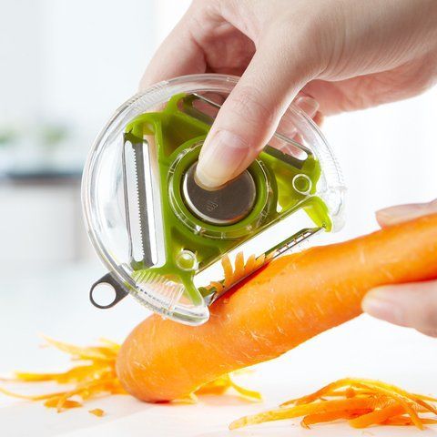 Универсальная овощерезка трехсторонняя для нарезки соломкой Rotary multifunctional peeler TV604 фото