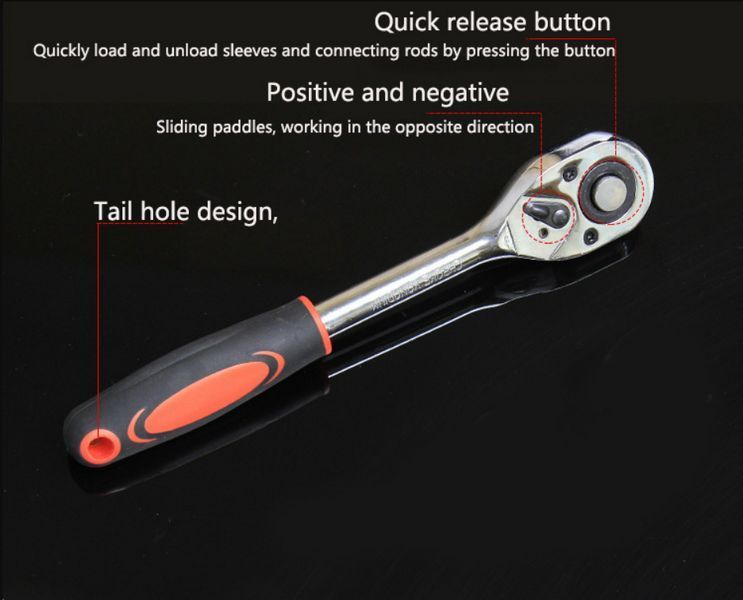 Набор головок c трещоткой 1/2" 12 предметов tianfeng Tools LP20 фото