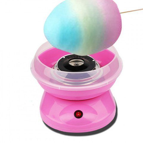 Аппарат для приготовления сахарной сладкой ваты в домашних условиях Cotton Candy Maker розовый TV18 фото