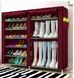Шафа для взуття Shoe Cabinet тканинна 6 полиць, дві секції. Коричневе світло BR00047 VE47 фото 1